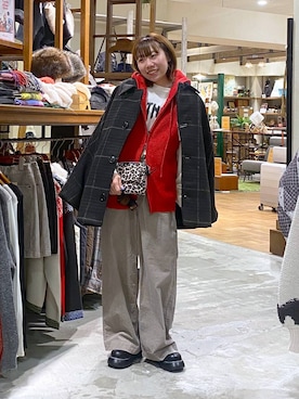 「アイテム（ドレスシューズ）」を使った、いくみさん（レディース・155cm）の秋コーディネート