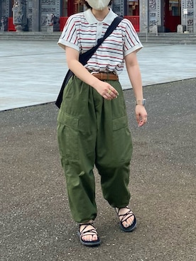 「古着女子」｜「アイテム（その他）」を使った、いくみさん（レディース・155cm）の夏コーディネート