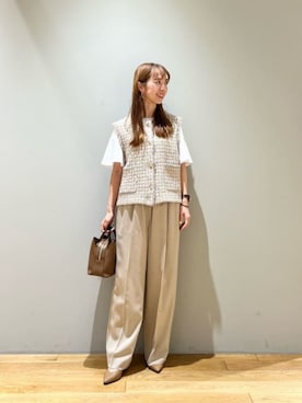 「ビジネス」｜「アイテム（アクセサリー）」を使った、藤田（fujita）さん（レディース・157cm）の夏コーディネート