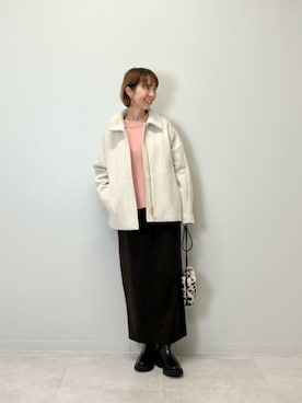 藤田（fujita）さん（レディース・157cm）の冬コーディネート