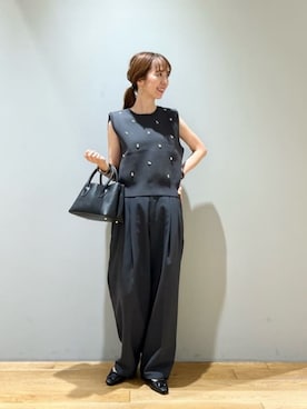 「MARCO BIANCHINI（マルコビアンチーニ）のアイテム」を使った、藤田（fujita）さん（レディース・157cm）の夏コーディネート