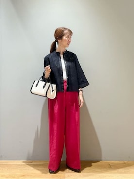 「ビジネス」｜「アイテム（その他シューズ）」を使った、藤田（fujita）さん（レディース・157cm）の夏コーディネート