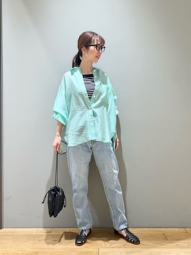 「ESLOW（エスロー）のアイテム」を使った、藤田（fujita）さん（レディース・157cm）の春コーディネート