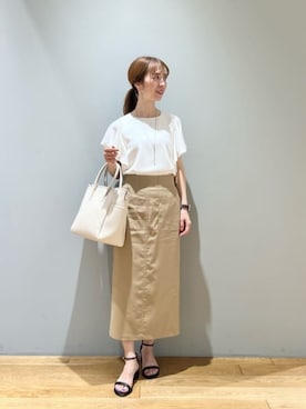 「ビジネス」｜「アイテム（サンダル）」を使った、藤田（fujita）さん（レディース・157cm）の夏コーディネート