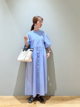 「ビジネス」｜「アイテム（ワンピース/ドレス）」を使った、藤田（fujita）さん（レディース・157cm）の夏コーディネート
