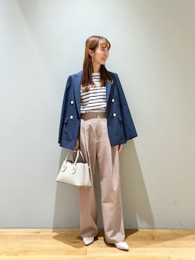 「MARCO BIANCHINI（マルコビアンチーニ）のアイテム」を使った、藤田（fujita）さん（レディース・157cm）の夏コーディネート