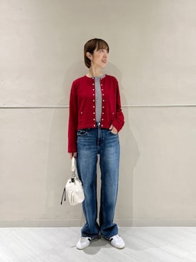 「green label relaxing（グリーンレーベルリラクシング）のアイテム（ショルダーバッグ）」を使った、藤田（fujita）さん（レディース・157cm）の秋コーディネート