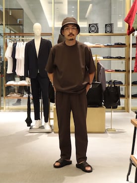 「KIJIMA TAKAYUKI（キジマ　タカユキ）のアイテム」を使った、HORIKAWA HARUKIさん（メンズ・174cm）の夏コーディネート