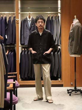 HORIKAWA HARUKIさん（メンズ・173cm）の春コーディネート