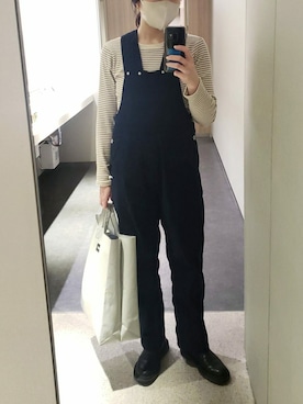 「Aresense（アーセンス）のアイテム（オールインワン・サロペット）」を使った、lisaasilさん（レディース・160cm）の冬コーディネート