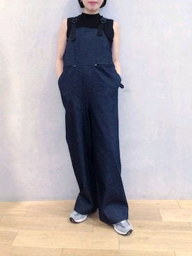 「Uiscel（ユイセル）のアイテム（オールインワン・サロペット）」を使った、lisaasilさん（レディース・160cm）の夏コーディネート
