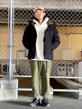 「CAMP7（キャンプセブン）のアイテム（ジャケット/アウター）」を使った、マッスルさん（メンズ・169cm）の冬コーディネート