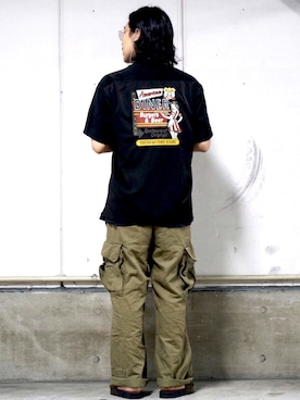 「アイテム（その他）」を使った、マッスルさん（メンズ・169cm）の夏コーディネート