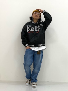 「アイテム（その他）」を使った、マッスルさん（メンズ・169cm）の春コーディネート