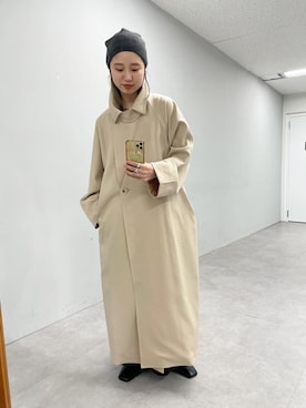 「Omekashi（オメカシ）のアイテム（ジャケット/アウター）」を使った、riko ishikawaさん（レディース・158cm）の冬コーディネート