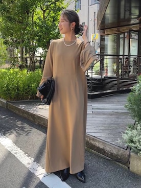 「お呼ばれ」｜「アイテム（ブーツ）」を使った、riko ishikawaさん（レディース・158cm）の秋コーディネート
