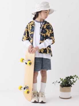 「アイテム（帽子）」を使った、ARCH&LINE Officialさん（キッズ・124cm）の春コーディネート