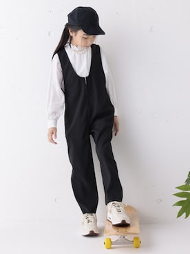「発表会」｜「アイテム（オールインワン・サロペット）」を使った、ARCH&LINE Officialさん（キッズ・124cm）の春コーディネート