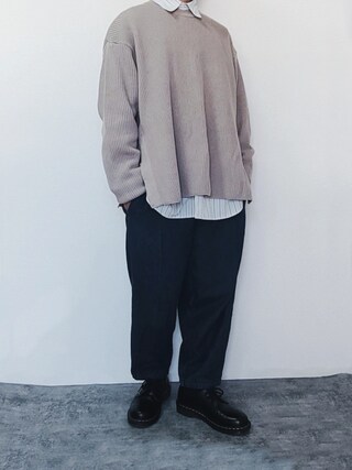LIDNM（リドム）の「OVERSIZED 7G AZE KNIT（ニット/セーター）」 - WEAR