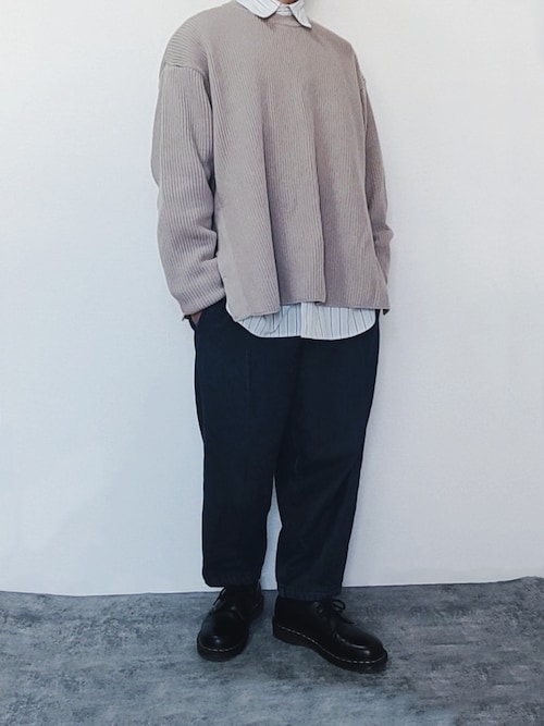 LIDNM（リドム）の「OVERSIZED 7G AZE KNIT（ニット/セーター）」 - WEAR