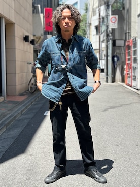 「アイテム（チノパンツ）」を使った、tatasouさん（メンズ・165cm）の夏コーディネート