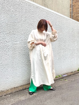 「カラー×コーデ」｜「アイテム（ワンピース）」を使った、yukoさん（レディース・147cm）の春コーディネート