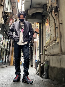 「DIESEL（ディーゼル）のアイテム（ブルゾン）」を使った、offynofuku9926さん（メンズ・175cm）の春コーディネート