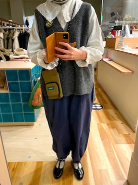 「Samansa Mos2（サマンサ モスモス）のアイテム（パンツ）」を使った、takechan0409さん（レディース・167cm）の冬コーディネート