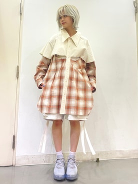 「DANKE SCHON（ダンケシェーン）のアイテム（スウェットパンツ）」を使った、TENLUさん（レディース・156cm）の春コーディネート