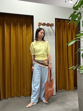「GALLEST（ギャレスト）のアイテム」を使った、Mikoさん（レディース・157cm）の春コーディネート