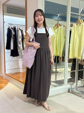 「NOLLEY’S（ノーリーズ）のアイテム」を使った、Mihoさん（レディース・160cm）の夏コーディネート