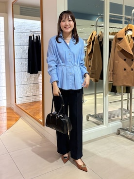 「NOLLEY’S（ノーリーズ）のアイテム」を使った、Mihoさん（レディース・160cm）の秋コーディネート