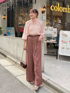 「grace grace （グラスグラス）のアイテム」を使った、Mihoさん（レディース・160cm）の秋コーディネート