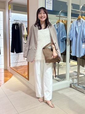 「NOLLEY’S（ノーリーズ）のアイテム」を使った、Mihoさん（レディース・160cm）の夏コーディネート