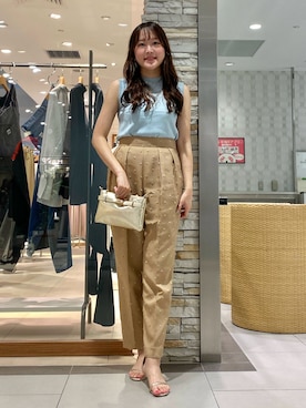 「ドットパンツ」｜Mihoさん（レディース・159cm）の夏コーディネート