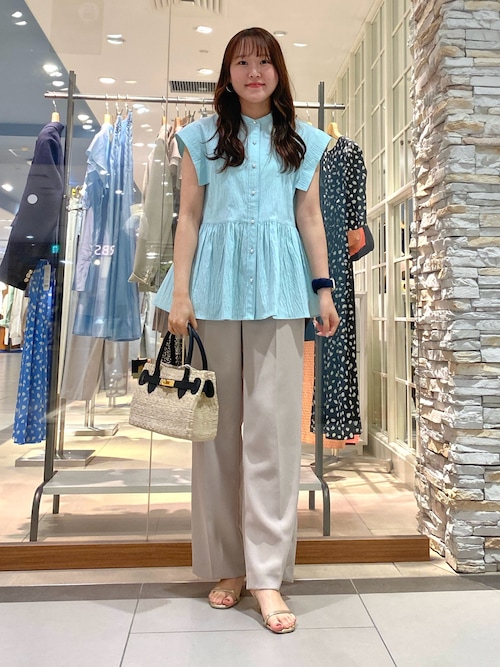 ノーリーズ梅田大丸店Mihoさんのかごバッグを使ったコーディネート 