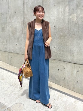 「manipuri（マニプリ）のアイテム」を使った、Mihoさん（レディース・160cm）の夏コーディネート