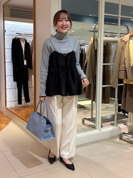 「アイテム（その他トップス）」を使った、Mihoさん（レディース・160cm）の冬コーディネート