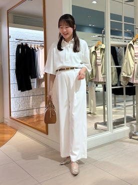 「NOLLEY’S（ノーリーズ）のアイテム」を使った、Mihoさん（レディース・160cm）の春コーディネート