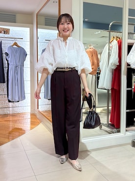 「NOLLEY’S（ノーリーズ）のアイテム」を使った、Mihoさん（レディース・160cm）の夏コーディネート