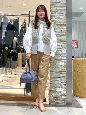 「Marilyn Moon（マリリンムーン）のアイテム」を使った、Mihoさん（レディース・159cm）の夏コーディネート