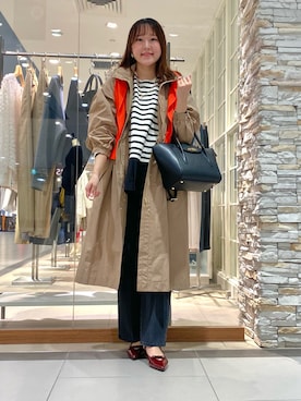 「NOLLEY’S（ノーリーズ）のアイテム（その他アウター）」を使った、Mihoさん（レディース・159cm）の秋コーディネート