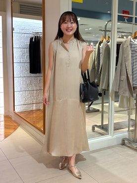 「アイテム（カチューシャ）」を使った、Mihoさん（レディース・159cm）の夏コーディネート