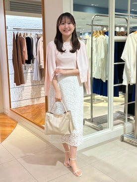 「アイテム（アクセサリー）」を使った、Mihoさん（レディース・160cm）の春コーディネート