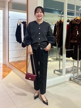 「NOLLEY’S（ノーリーズ）のアイテム」を使った、Mihoさん（レディース・160cm）の秋コーディネート