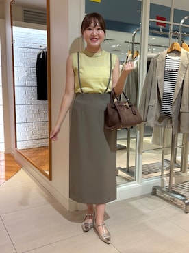 「アイテム（バレッタ/ヘアクリップ）」を使った、Mihoさん（レディース・159cm）の夏コーディネート
