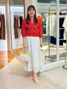 「NOLLEY’S（ノーリーズ）のアイテム（チョーカー）」を使った、Mihoさん（レディース・160cm）の春コーディネート