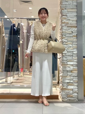 「NOLLEY’S Sophi（ノーリーズソフィ）のアイテム（ブルゾン）」を使った、Mihoさん（レディース・159cm）の秋コーディネート