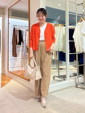 「NOLLEY’S（ノーリーズ）のアイテム」を使った、Mihoさん（レディース・160cm）の春コーディネート