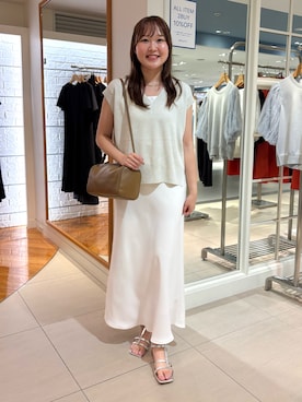 「アイテム（チョーカー）」を使った、Mihoさん（レディース・159cm）の夏コーディネート